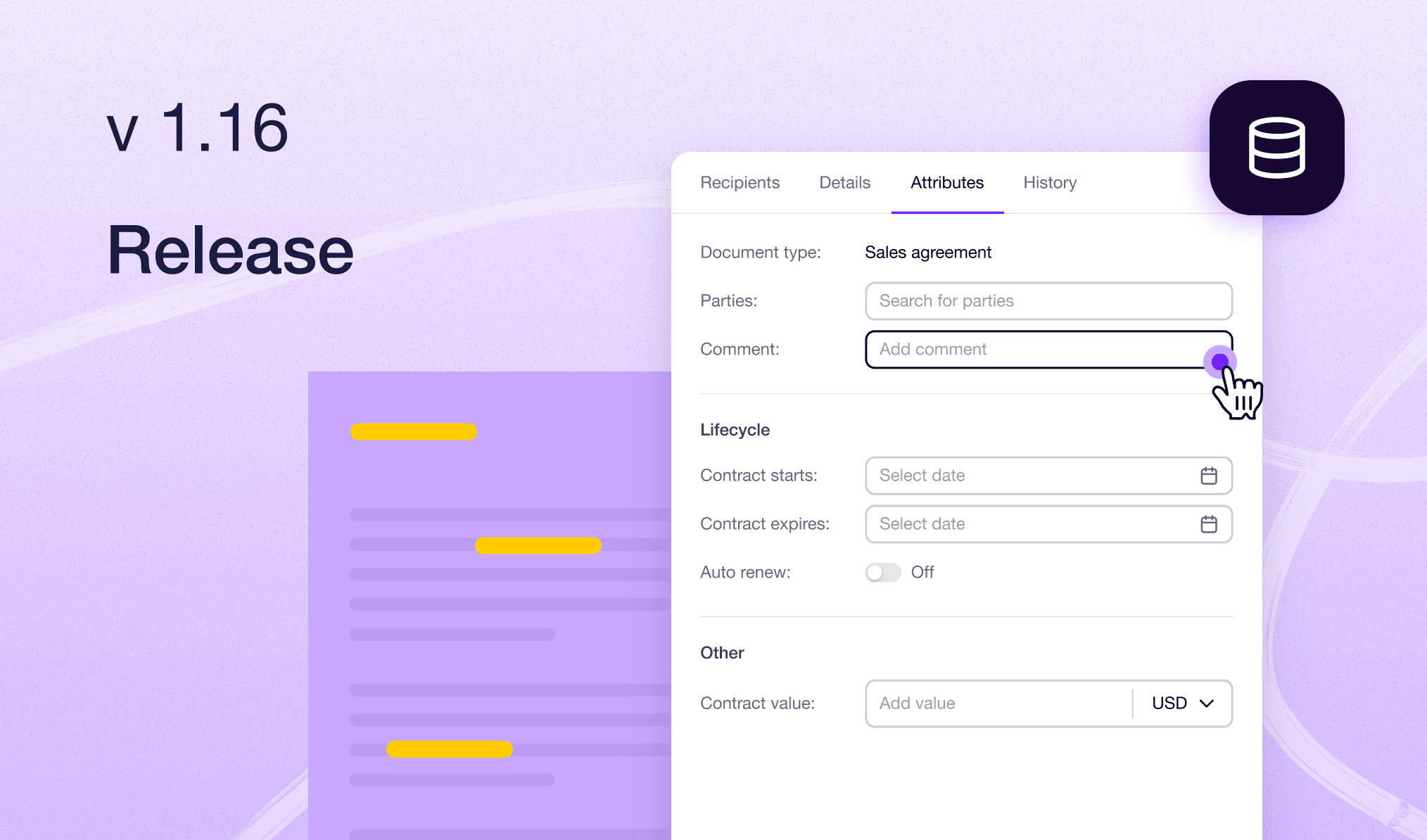 Document Import and Attributes - Update 1.16