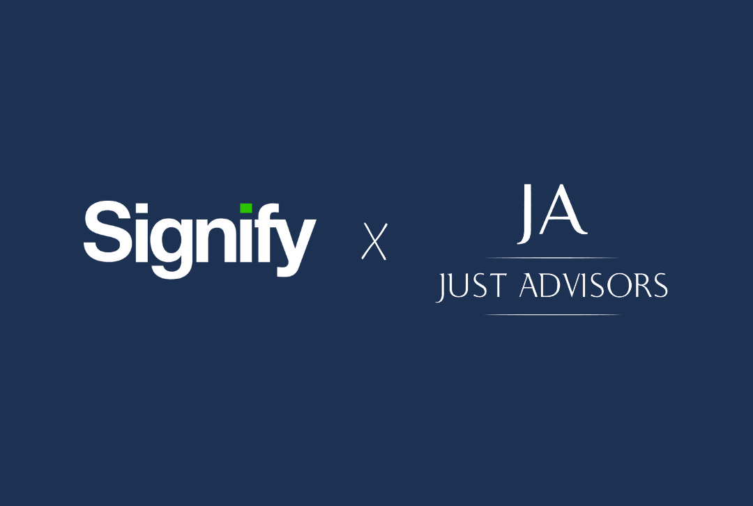 Signify Security JUST Advisors-მა იურიდიული მომსახურების დოკუმენტები Signify-ს მეშვეობით ...